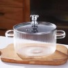 Kitchen Heat Resistant Soup Pot High Borosilicate Cooking Glass Pot