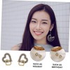BESPORTBLE Loving Heart Shaped Earrings Alloy Ear Adornment Fashion Hollow