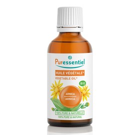 Puressentiel - Arnica Organic Vegetable Oil, Cold-Pressed, Organic Certified, 100% Pure and Natural, After Sports, Muscle Tension, Vegan and Cruelty Free, 50 ml, After Sports, Muscle Tension