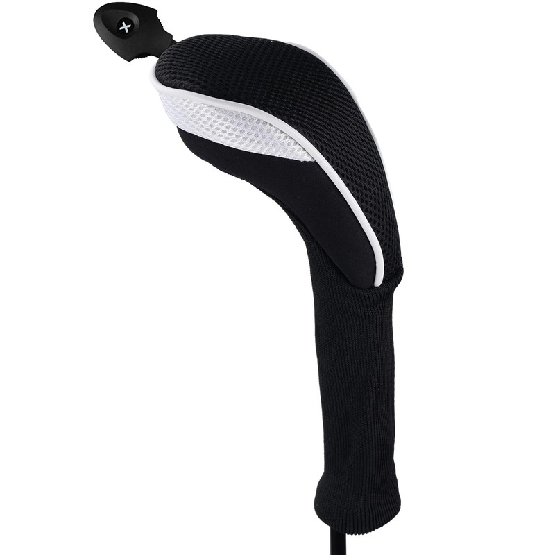 Andux Long Neck Golf Hybrid Club Headcovers with Interchangeable Number