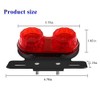 Sidaqi Motorcycle Tail Light with License Plate Holder Running Light