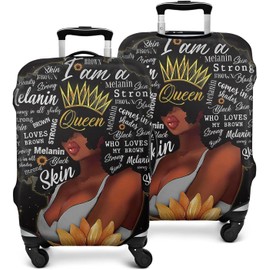 African American Queen Suitcase Cover Protector Elastic Luggage Anti-scratch (X Large (29-32in))