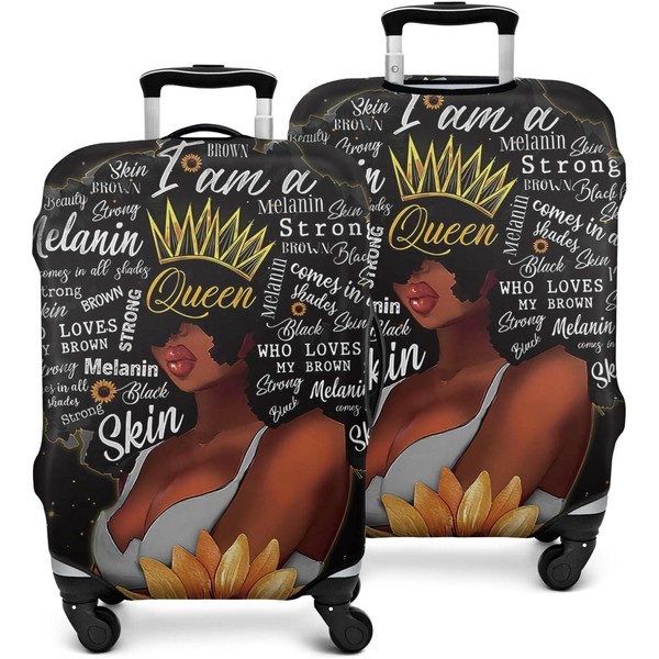 African American Queen Suitcase Cover Protector Elastic Luggage Anti-scratch (X