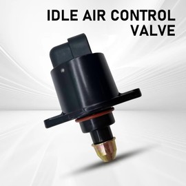 Polcatay 1 PC Car Idle Control Valve, Throttle Stepper Motor for Stable Engine Operation, Replacement of OEM #90380 10526 90325864 Accessories, Compatible with King Kong Idle Motor Idle Speed (Black)