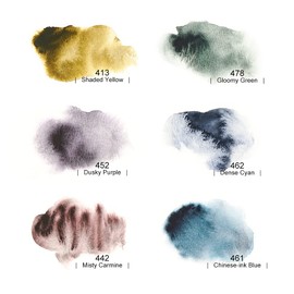 Paul Rubens Watercolour Paint Set, 6 Colours 15ml/Tube with 6 Layered Shades, Vibrant Colours, Art Supplies for Artists, Amateurs, Beginners.