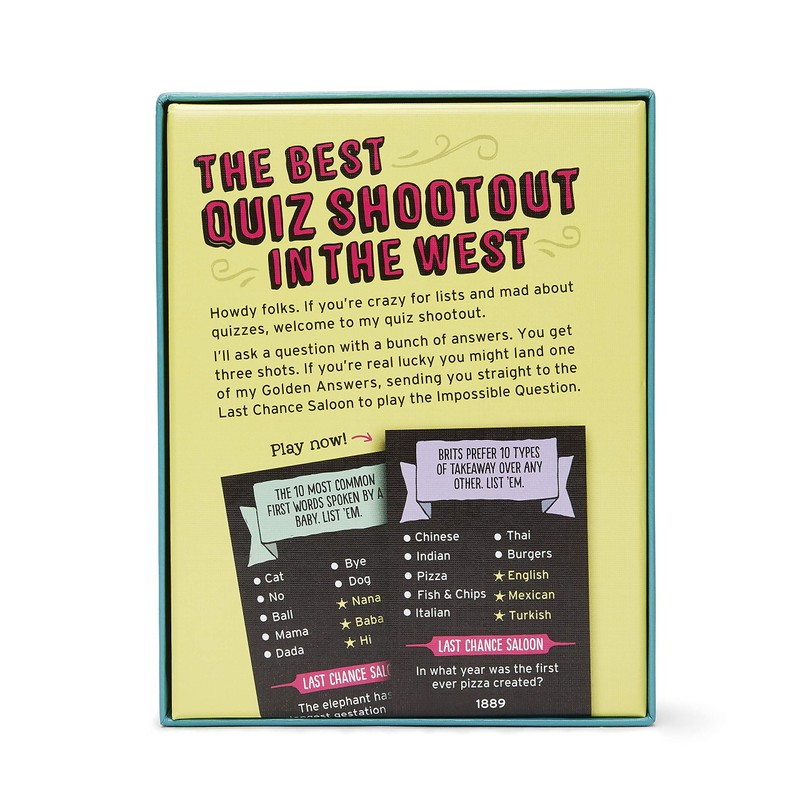 Mr Listers Quiz Shootout: Quick-Fire Party Trivia Game by Big