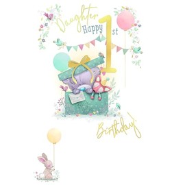 Me To You Tiny Tatty Teddy Daughter First Birthday Card