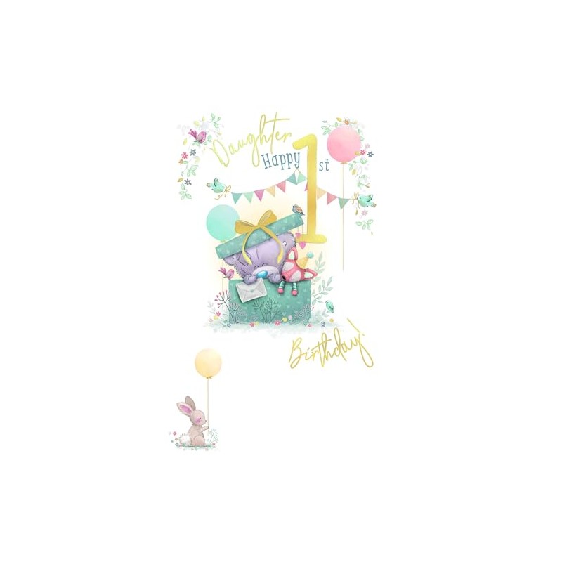 Me To You Tiny Tatty Teddy Daughter First Birthday Card