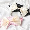 Silk Bow Sleepping Eye Mask - Soft Silk Pink Comfortable