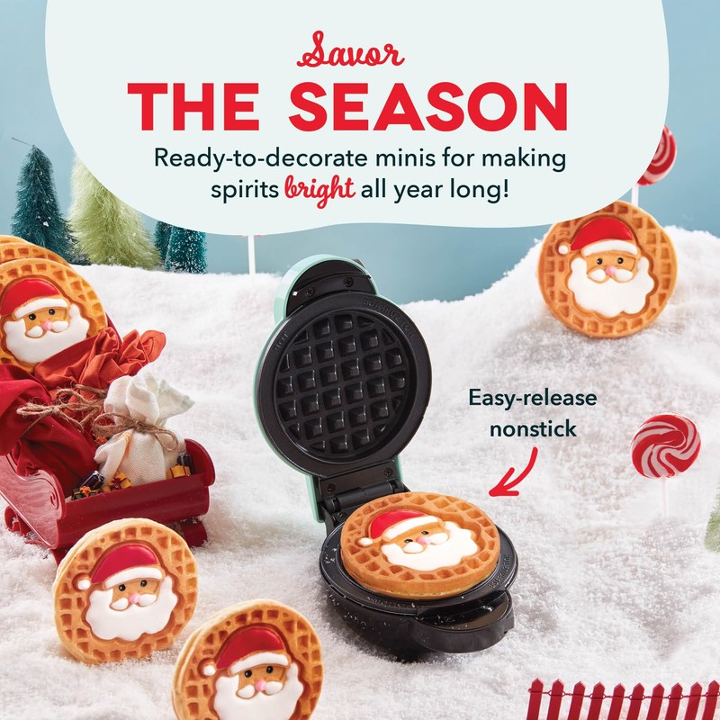 DASH Holiday Multimaker Mini System - Waffle Maker with Six