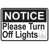 StickerTalk Please Turn Off Lights Magnet, 5 inches by 3.5