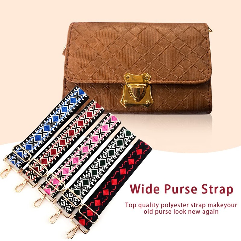 Bag Strap, Wide Boho Pattern, Shoulder Strap for Bags, 80-130