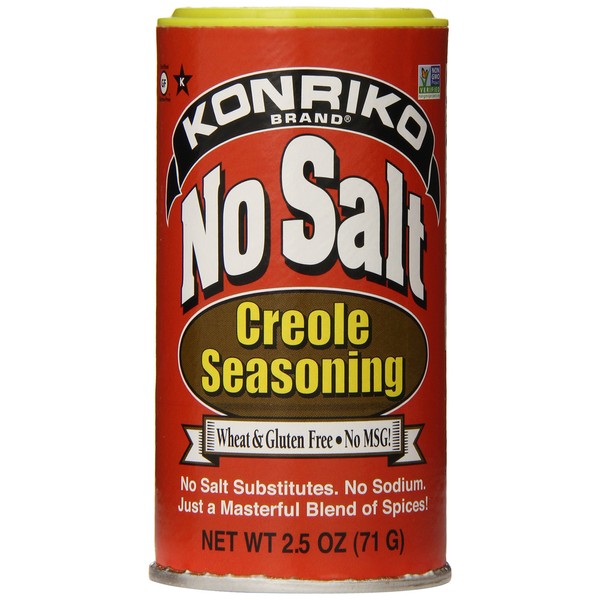 Konriko No Salt Creole Seasoning, 2.5 Ounce