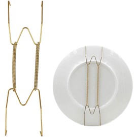 10Inch Dish Display Plate Hangers, 10 Pack Plate Spring Hook Holder Hanging Wire for The Wall Home Decoration, Compatible Decorative Plates, Antique China, Antique Plates and Art