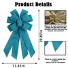 chmacura Lake Blue Wreath Bow Birthday Anniversary Bows Wedding Farmhouse