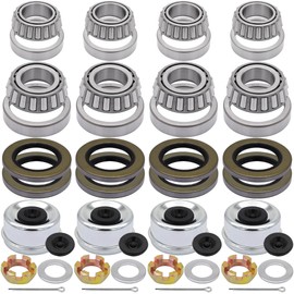 Ruikarhop 25580 14125A Boat Trailer Hub Wheel Axles Bearing Kits for 5200-7000 LB.Tandem Axles (4 Sets)