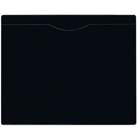 StoreSMART - File Jackets - 50-Pack - Black Plastic Back, Clear Plastic Front - Heavy Duty - FJ85PQBK-50