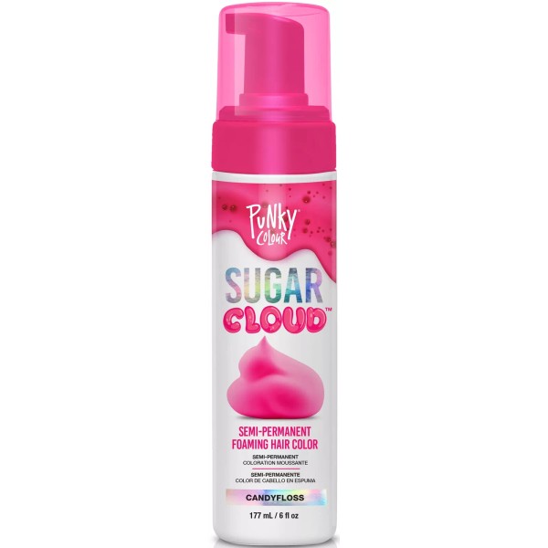 Punky Candyfloss Raspberry Pink Hair Color Semi Permanent Foam 6