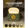 WANIDEA Toast Night Lamp Lights, Cute Toaster Digital Alarm Clock,