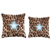 Cheetah Star Animal Print Girl Cheetah Fur Pattern Cute Throw