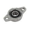 sourcingmap FL001 12mm Bore Zinc Alloy 2-Bolt Self-aligning Flange Mounted