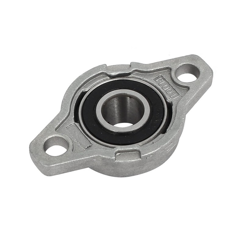 sourcingmap FL001 12mm Bore Zinc Alloy 2-Bolt Self-aligning Flange Mounted