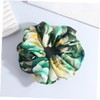 SAFIGLE 6pcs Floral Print Hair Scrunchies Set Elastic Ponytail Holders