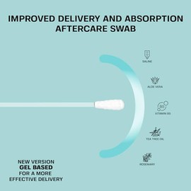 BASE LABORATORIES BASE LABORATORIES Base Labs Piercing Aftercare Swabs for Piercing Bump Treatment Earring Cleaner for Pierced Ears, Nose Piercing Aftercare Keloid Bump Removal 40 Saline Cleaning Solution Buds