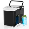 DUMOS Countertop Ice Maker with Handle, 26lbs/24H Portable Ice Machine,