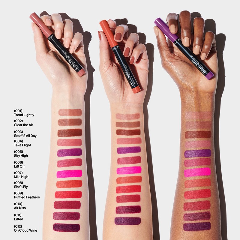 REVLON ColorStay Matte Lite Crayon Lipstick with Built-in Sharpener, Smudge-proof,