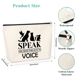Veterinarian Gifts for Women Makeup Bag Veterinary Technician Gift Christmas Birthday Gifts for Veterinarian Cosmetic Bag Veterinary Assistant Gift Thank You Presents for Veterinary Zipper Bag