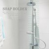Adjustable Soap Holder ABS Soap Dish Holder Shower Rail with