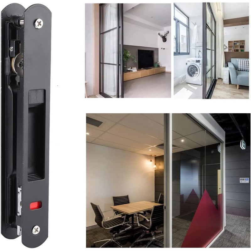 Hook Lock for Sliding Door, Hook Lock, One-sided Closure, Movable