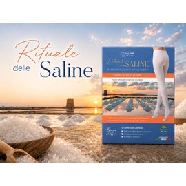 Anti Cellulite Body Treatment with Sea Salt Gel, Soaked Tights and Thermal-Effect Pants, Draining Body Wrap for Legs and Buttocks, Single Use - Rituale delle Saline