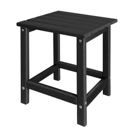 GARDENSTAR Adirondack Side Table Outdoor, HDPE Small Outdoor Table for Patio,Outside End Table for Porch, Deck, Pool, Weather Resistant/Easy Maintenance/Indoor or Outdoor Use, Back