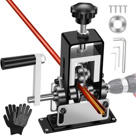 Trivd Frol Manual Wire Stripping Machine, Gauge Wire 0.06"-1", Scrapping Copper Wire Peeler Machine, Drill Powered/Hand Crank Dual-drive Wire Stripper Tool for Scrap Copper Recycling & DIY etc