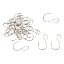 Yikla S Hooks for Hanging Plants, Clothes, S Shaped Hooks Made of Stainless Steel, Heavy Duty S-Hooks, 30 Pack