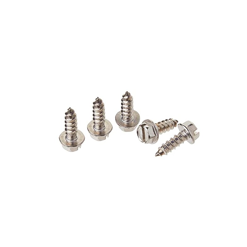 Speedy Bolts Stainless Steel License Plate Screws Pack of 4