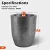 Molten Masters #8-8KG Premium Black Silicon Carbide Graphite Crucibles Cup