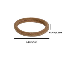 60 Pcs Large Hair Ties elastics for women ties elastique cheveuxThick Seamless Bands No Damage Soft Ponytail Holders Bobbles Girls Women Cotton Elastics for for Women and Girls