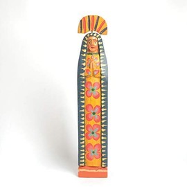 Altiplano Virgin Mary Statue - 15" Tall, Hand Carved, Made in Guatemala