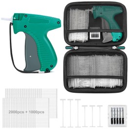 Tagging Gun for Clothing, Price Tag Gun for Clothes Labeler, Standard Retail Tagging Gun,Tag Attacher Machine, Garment Tagging Gun with 6 Needles, 3000pcs Barbs Fasteners, Hard Case (Not Mini Stitch)