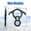 AOKWIT 50KN Rescue Figure, 8 Descender Large Bent-Ear Belaying and