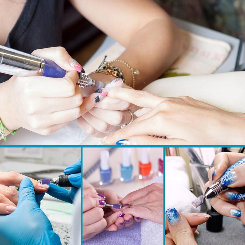 Pack of 200 Nail Cutter Attachments, Sanding Sleeves Nail Cutter,