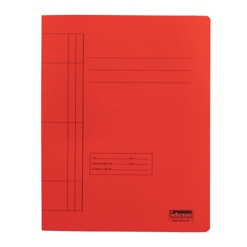 Idena 300041 Cardboard Folders A4 10 Items Green / Yellow