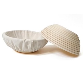 2Pcs Round Bread Proofing Basket Cloth Liner, Rattan Baking Dough Basket Cover Liner, Sourdough Banneton Proofing Cloth, Fermentation Basket Linen Liner for Baking Supplies (9.8inch(25x25x8cm))