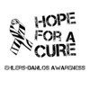 CafePress Ehlers Danlos Hope for A Cure Zebra Ribbon Sticker