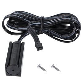 SinLoon 12V Touchpad Switch, Touch Dimmer Switch with Indicator Light, for LED Lights, Wardrobe Lights, Cabinet Lights, Desk Lights, 6.56 ft Extension Cord (Black)