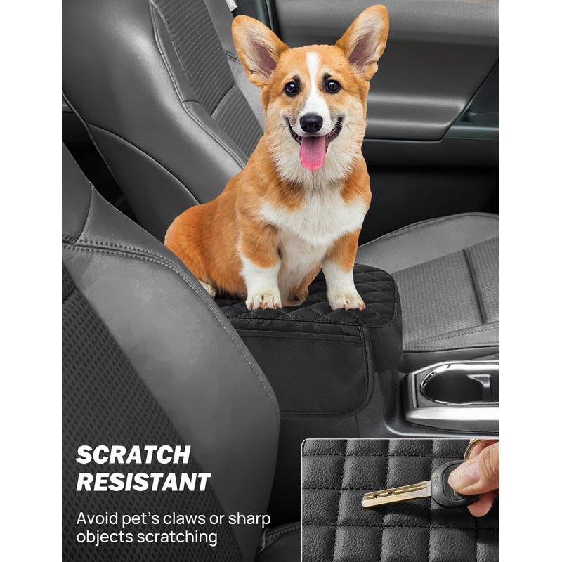 JOYTUTUS Center Console Cover with Pocket Compatible with 2024 2025