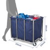 Commercial Laundry Cart with Wheels - Industrial Grade, Heavy Duty,